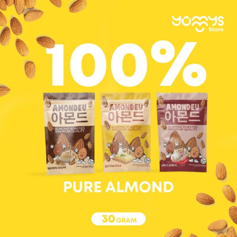 AMONDEU SNACK IBU HAMIL&amp;MENYUSUI ALMOND ROASTED WITH HONEY 30GR