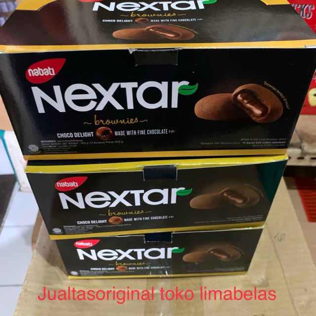 Nabati Nextar brownies coklat 1 BOX ISI 10