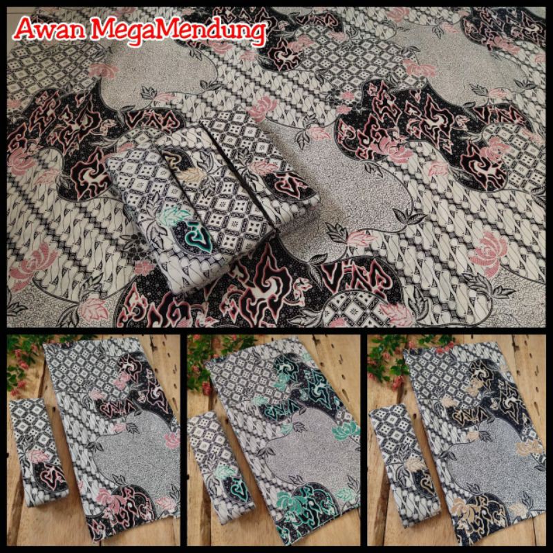 Kain Batik Jarik Motif Seno Mega Mendung Kebaya