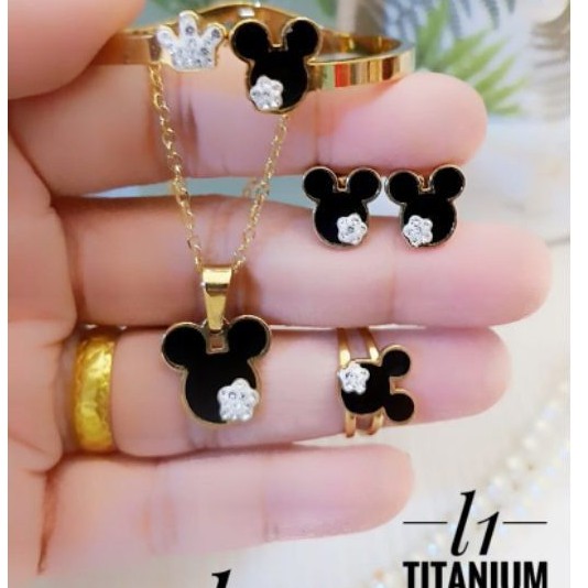 Titanium set perhiasan anak hk65