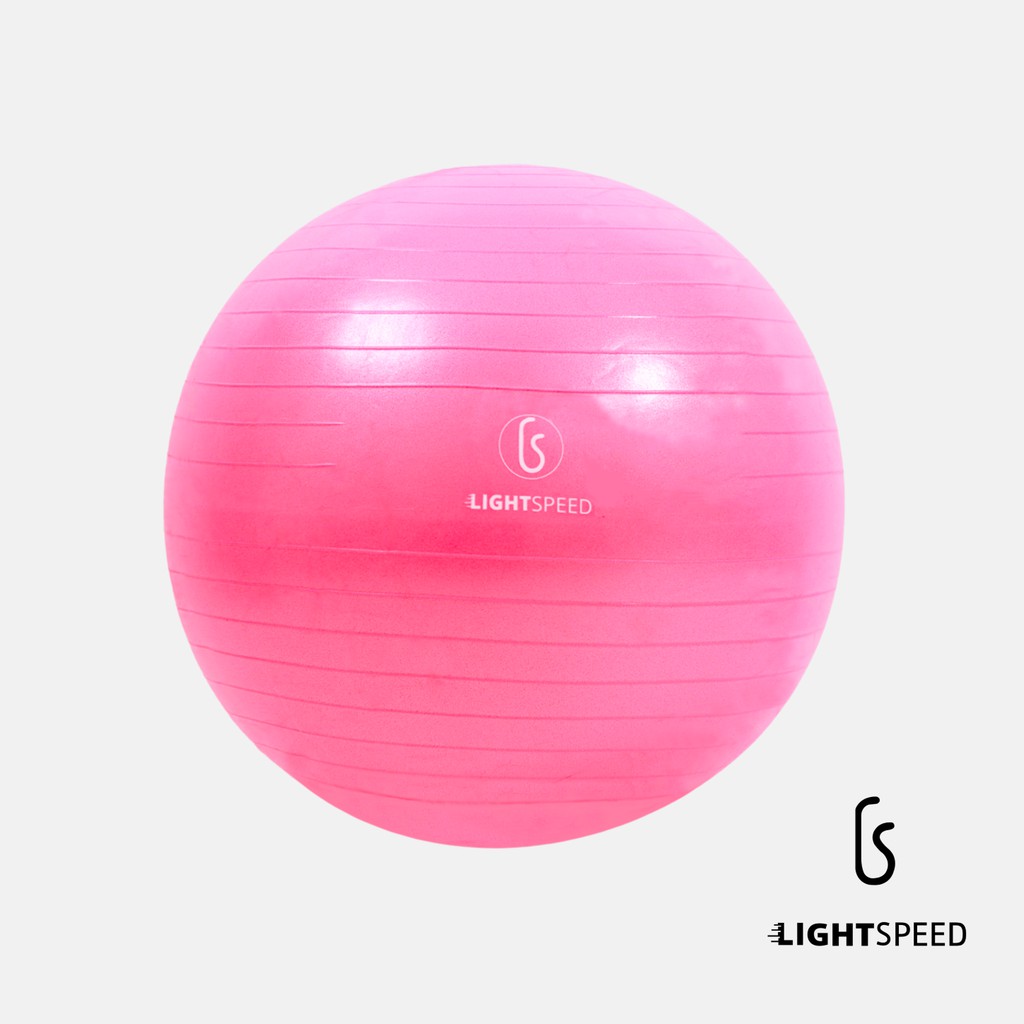 LIGHTSPEED Anti Burst Gym Ball (INCLUDE Hand Pump 75cm) / Bola Gym / Therapy Ball / Yoga Ball