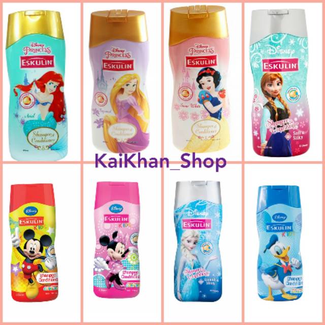 Eskulin Kids Shampo &amp; Conditioner Disney - Botol 200ml