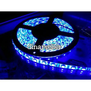 LED STRIP BIRU SMD 5050 IP44 GEL WATERPROOF / LAMPU FLEKSIBEL 5 METER