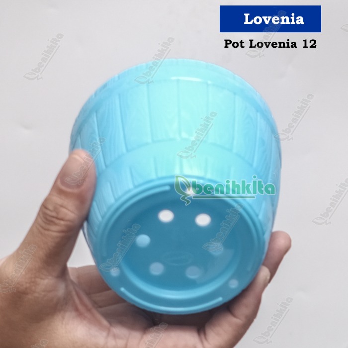 Pot Tanaman-Bunga 10cm Motif Gentong No.12 (Lovenia)