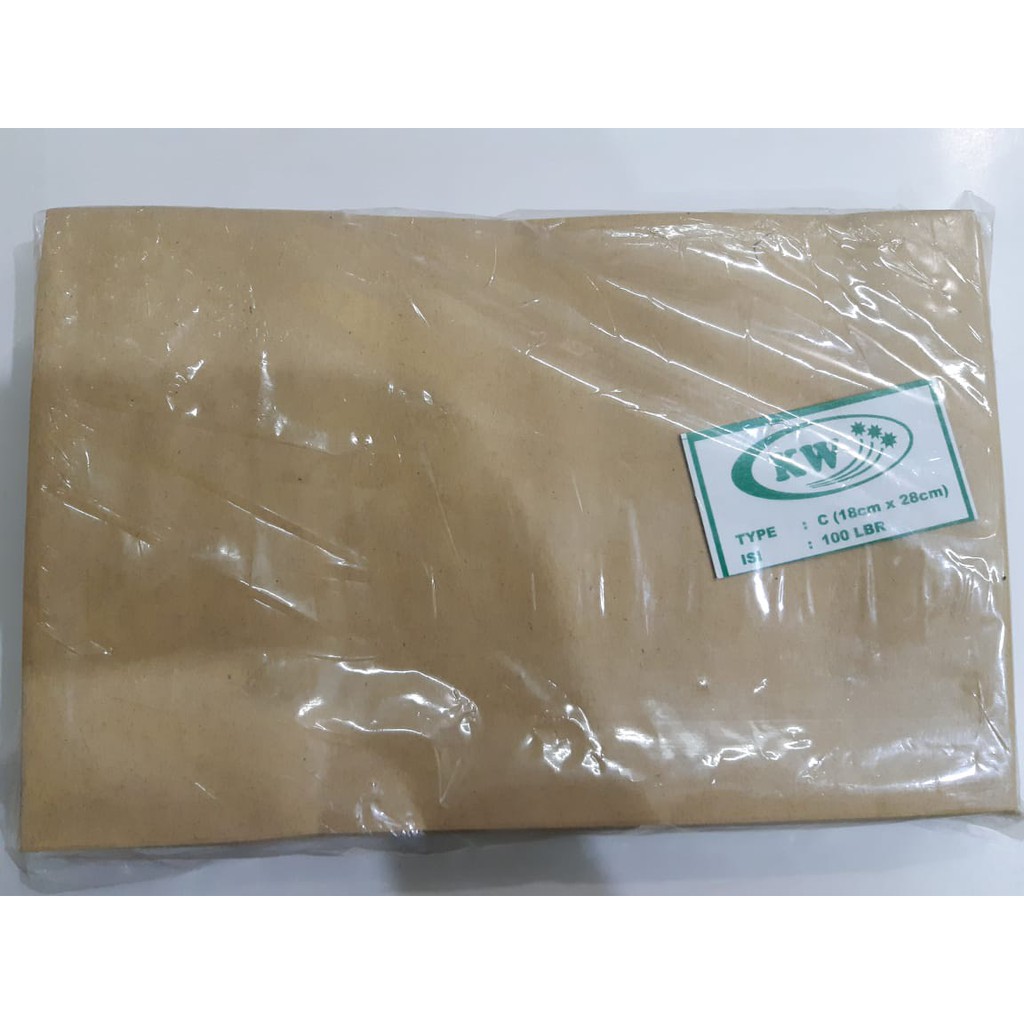 

Amplop Samson C Isi 100 Lembar (18cm×28cm)/Envelope/Surat Coklat Bagus Premier Halus