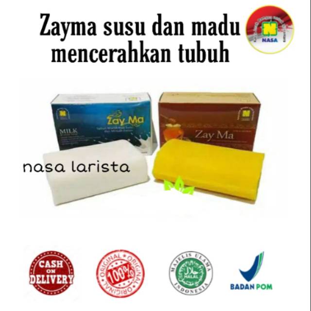 MBS ZAYMA MILK ZAYMA HONEY ZAYMA SUSU SABUN PEMUTIH