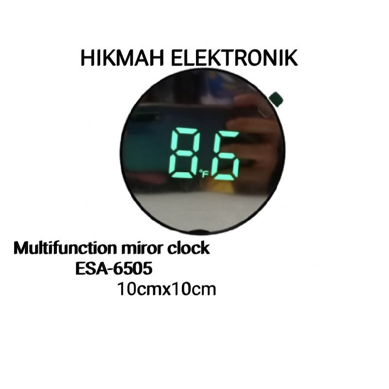 Multifunction mirror clock ESA-6505  jam kaca, jam alarm/jam digital/jam weker digital nyala