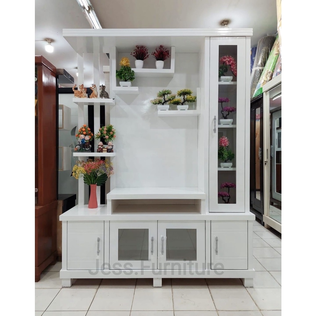 Partisi Tv Minimalis , Partisi Tv Ruang Tamu , Bufet TV 32in , Bufet Tv Ruang Tamu 32in