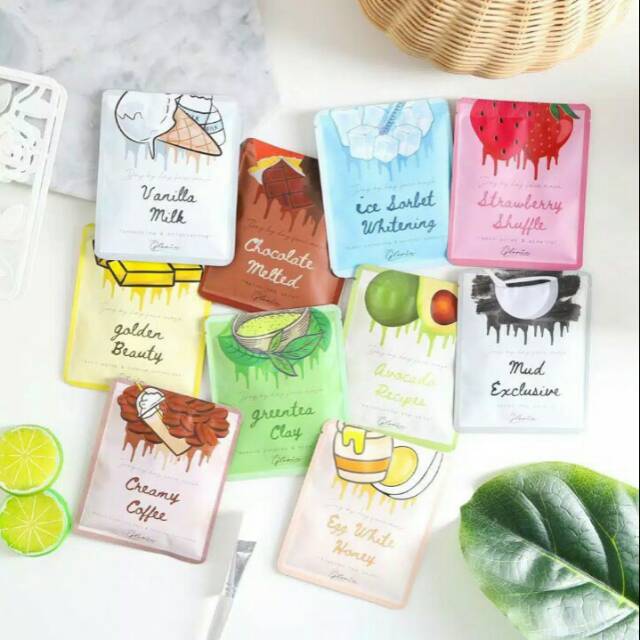 BPOM - Masker Wajah Bubuk By Lea Gloria 20 gram Organik & Non Organik