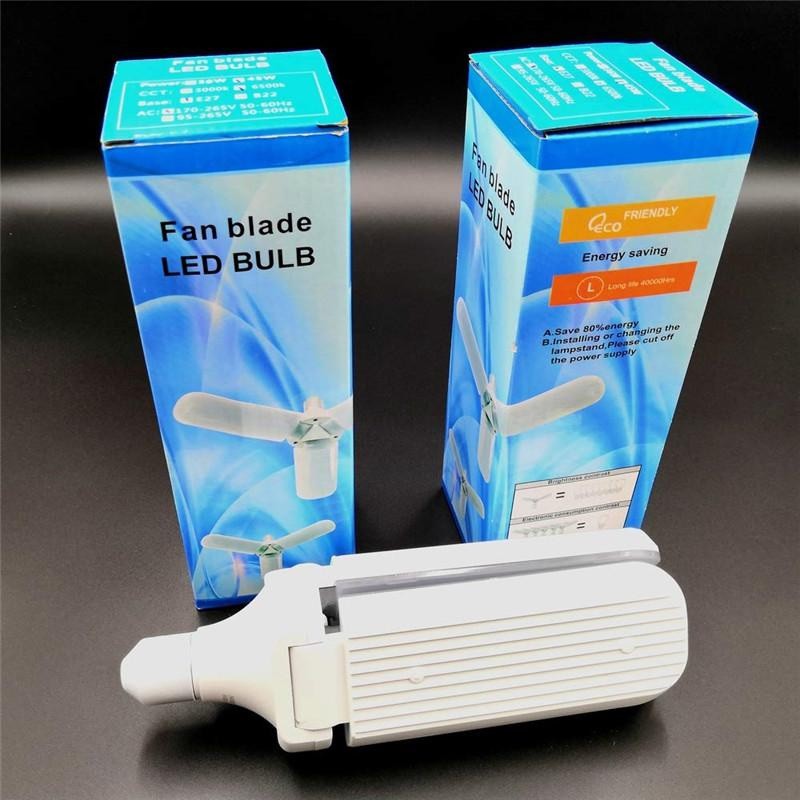 Fan Blade Foldable LED Bulb 45W E27 6500K 1800 Lumens - Lampu LED dengan Desain Kipas