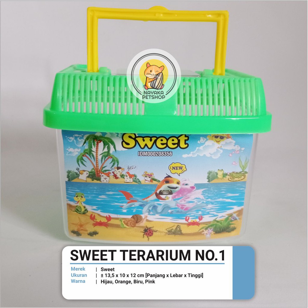 Sweet Terarium No. 1 Kandang Hewan Aquarium Ikan Hias Hamster Reptil