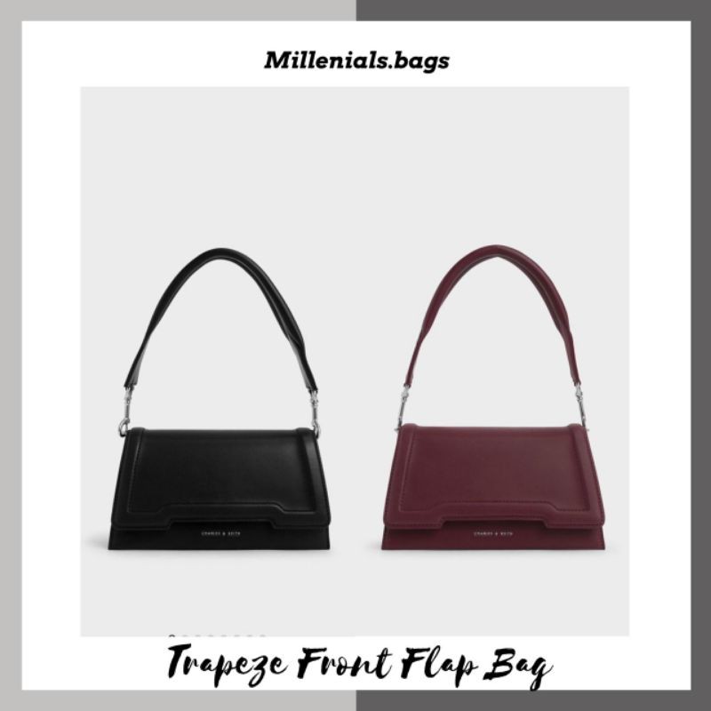 Cnk trapeze front flap bag