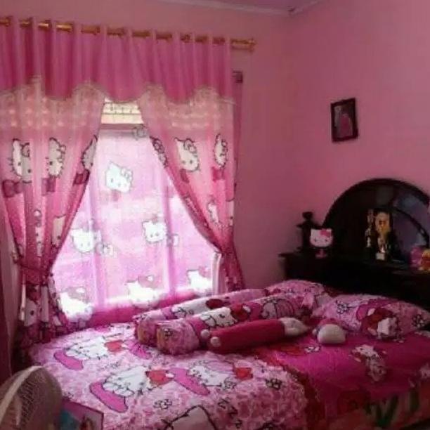 NEW//GORDEN BLACKOUT HELLO KITTY~HORDEN PINTU&JENDELA~GORDEN MOTIF