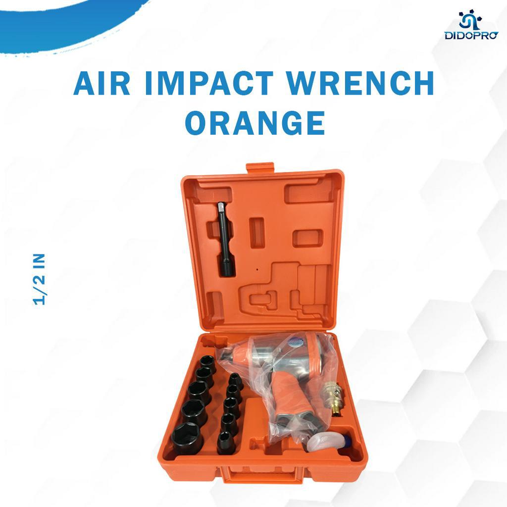 ORANGE Air Impact Wrench Kit 1/2 Inch Mesin Buka Baut Angin Kompresor