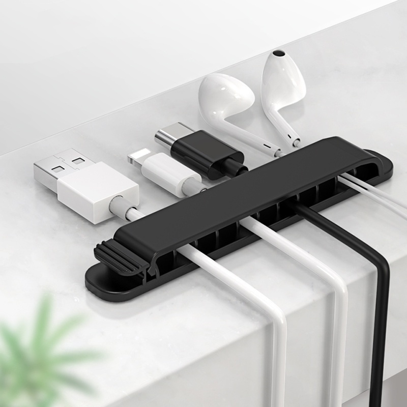 Klip Organizer Kabel Headphone 10 Lubang Adjustable Untuk Interior Mobil