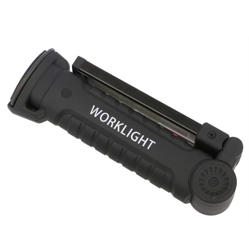 Worklight Senter COB Magnetic Flashlight LED 2000 Lumens - 175A - Black