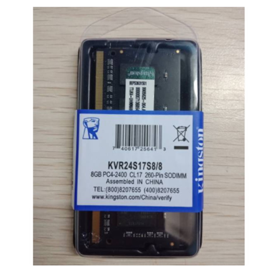 Memory RAM Kingston Sodimm 8GB DDR4 PC19200 2400Mhz