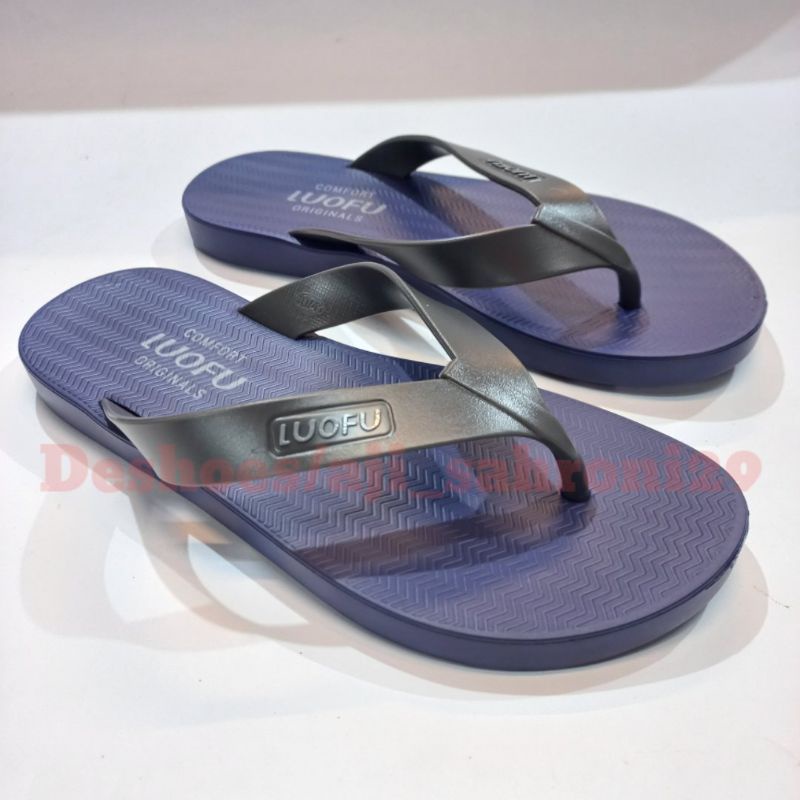 Sandal pria flip flops/jepit jelly | LUOFU E-6192JP (AX4)