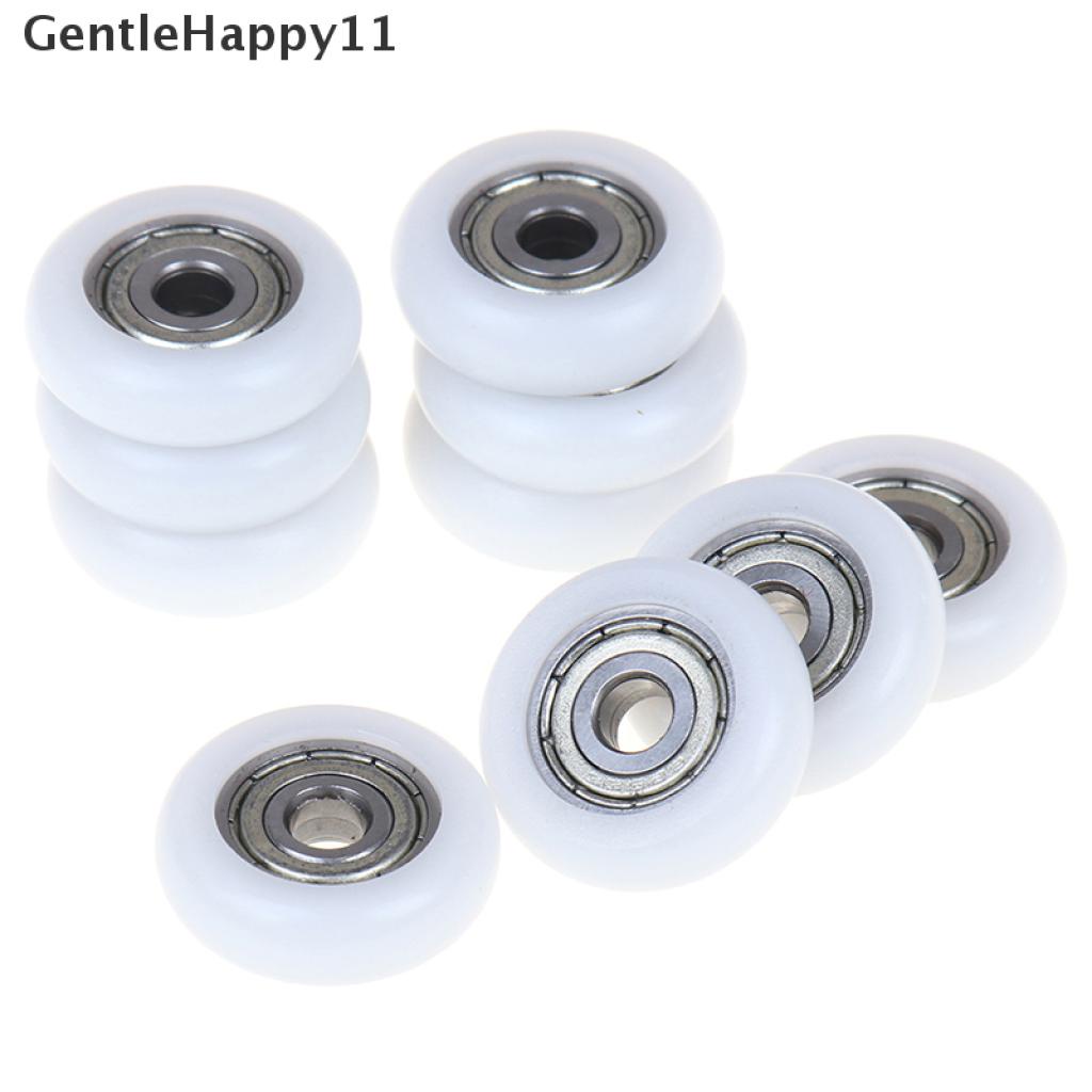 Gentlehappy 2 / 5 / 10 Pcs Roda roller Geser Pintu Geser Pengganti Bahan Plastik Untuk Kamar Mandi