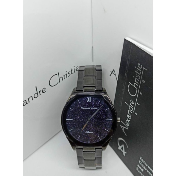 Jam Tangan Wanita Alexandre Christie 8602 AC8602 AC 8602 Tali besi / Stainless steel