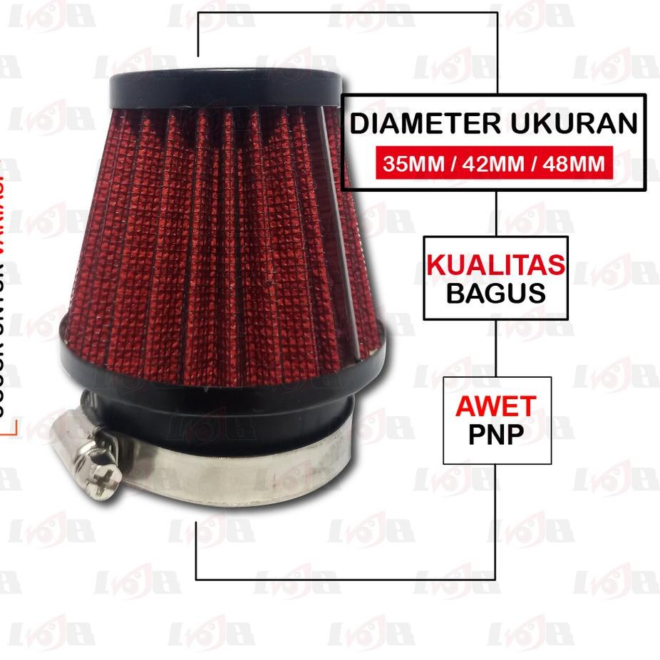 [KODE BZDAI] Open Filter Udara Saringan Karburator K&N PE 24 26 28 KNN 35mm 42mm 48mm-1