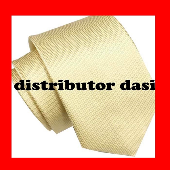 dasi panjang motif bintik warna cream distributor dasi