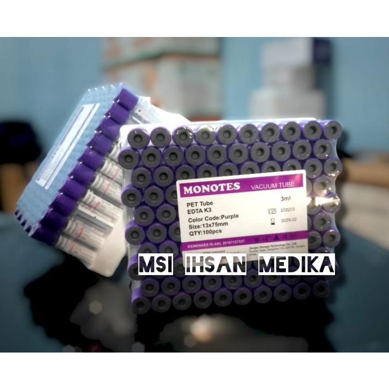 edta 3ml pet/plastik monotes