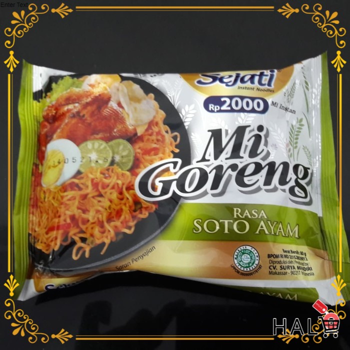 

MIE SEJATI GORENG SOTO AYAM