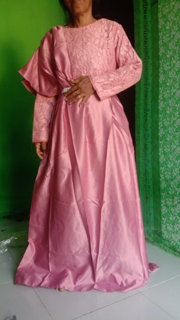 Gamis Brokat Cavlin / / Pusat Kulakan Batik Sarasavati Store