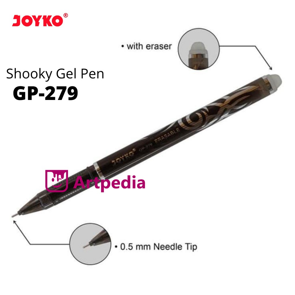 

Joyko Shooky Gel Pen GP-279 0.5mm / Erasable Gel Pen Pulpen Pena Bisa Dihapus