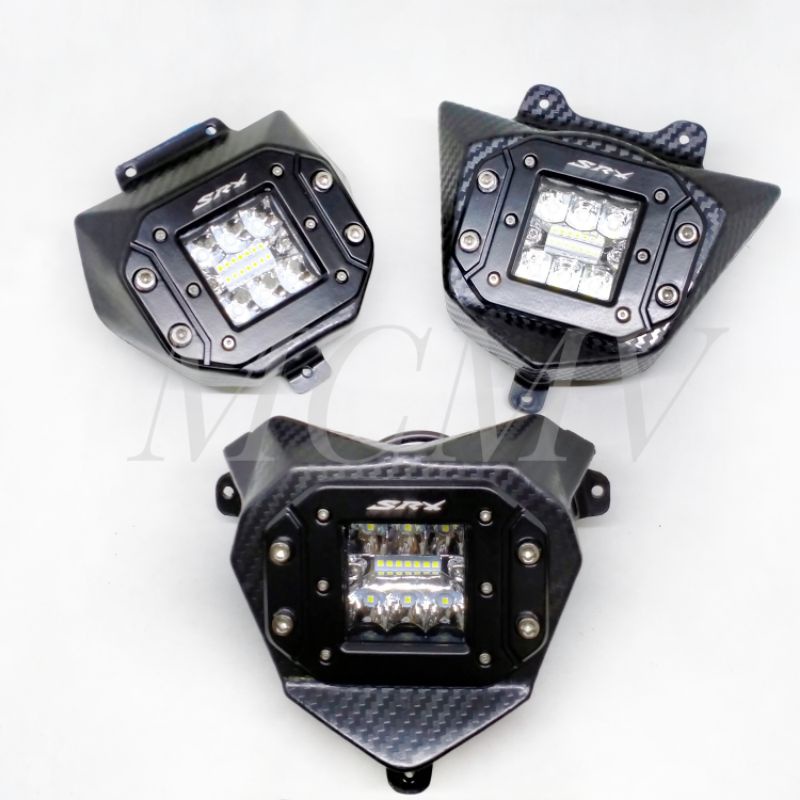 LAMPU REFLEKTOR HEADLAMP SET DEPAN LED SRX CRF / KLX BF / WR / LAMPU SOROT DEPAN SRX CRF150 KLX150 WR155 150 155 Carbon