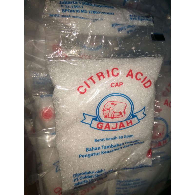 Sitrun /citric acid cap gajah
