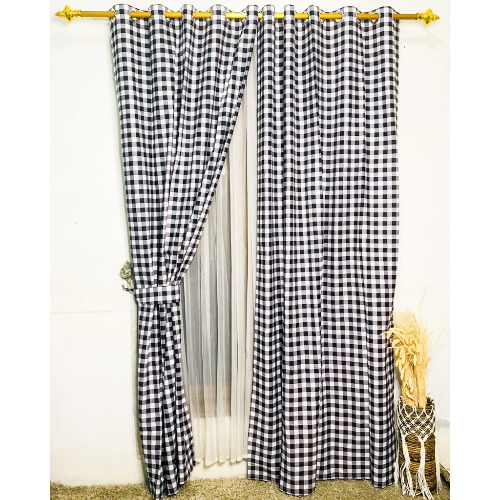 GORDEN SMOKERING BIASA MOTIF PICNIK HITAM