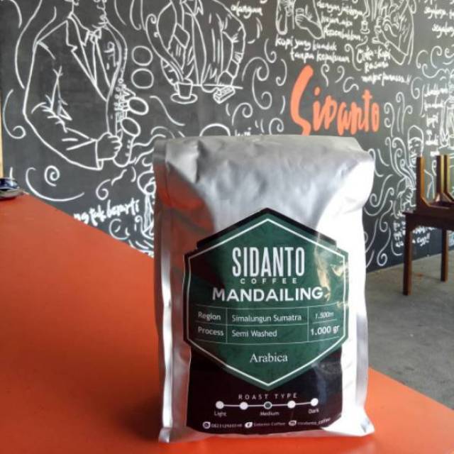 

Kopi Arabica Sidanto Mandailing 1kg