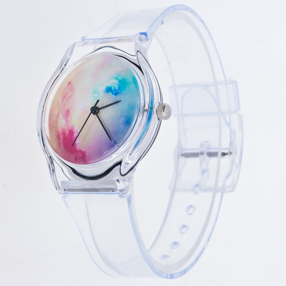 jam tangan transparan galaxy transparent watch JWA020 (1J2)