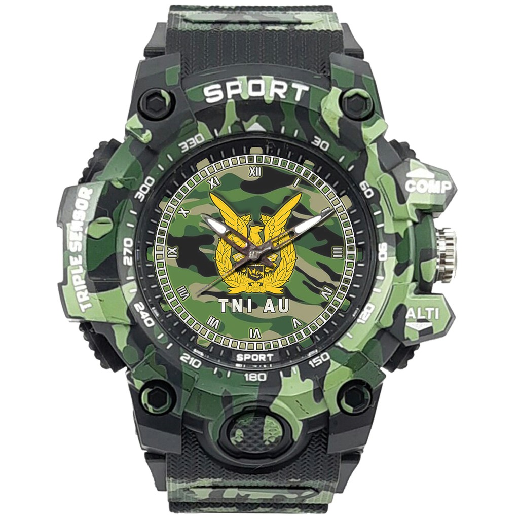 (SPECIAL EDITION) JAM TANGAN LOGO TNI-AU WATER RESISTANT NO.5