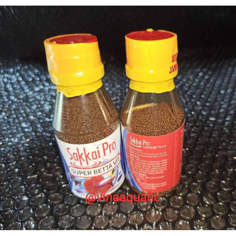 Sakkai Pro Super Betta Vit Pakan Makanan Pelet Ikan Cupang Hias Kecil