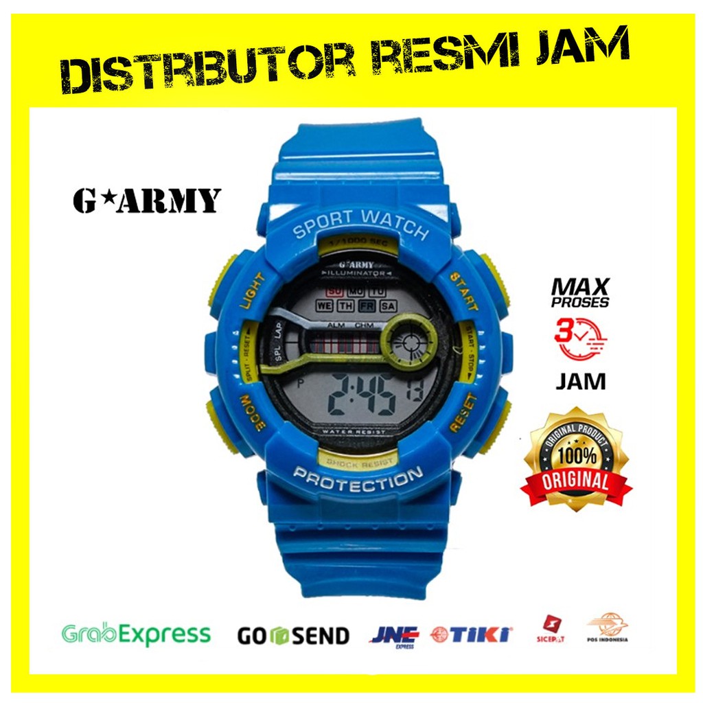 Jam Tangan GARMY / Jam Anak Digital Laki-Laki Perempuan Rubber Strap