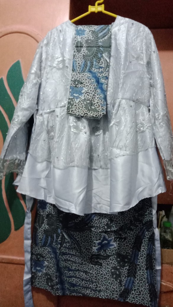 (couple Keluarga) Batik Couple Brokat Tulle Rempel Belt Elsa Free Selendang
