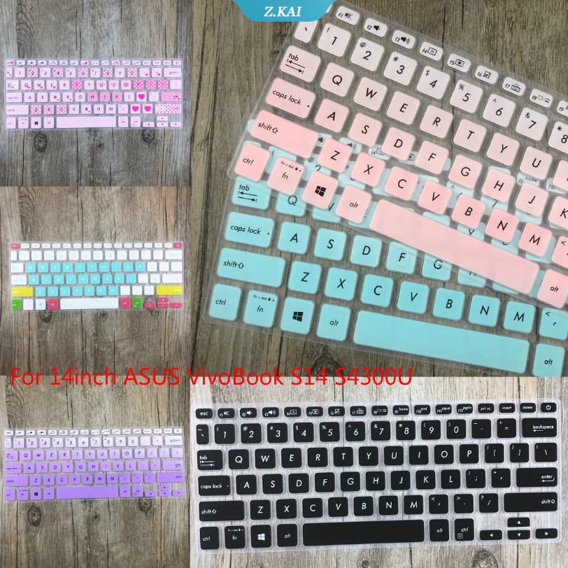 Skin Silikon Cover Keyboard Laptop Untuk Asus Vivobook S14 S4300U Flip S14 S430UN S4300 14 &quot;(ZK)