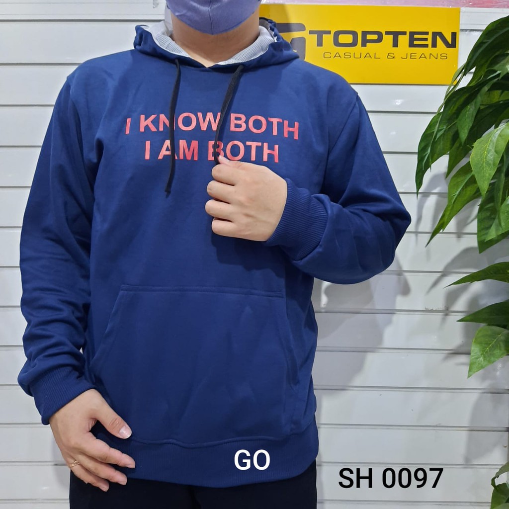 gof XL TOPTEN SWEATER Pakaian Pria Outerwear Sweater Cardigan Hoodie Casual Motif Lengan Panjang