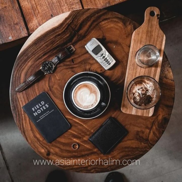 Kursi Kayu - Stool Kursi Kayu / Side Table / Meja Tamu / Meja Samping / Meja Kayu