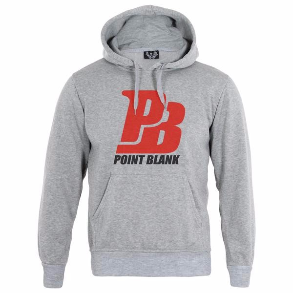 Jaket Sweater hoodie Point Blank Abu Grosir Sweater Bandung