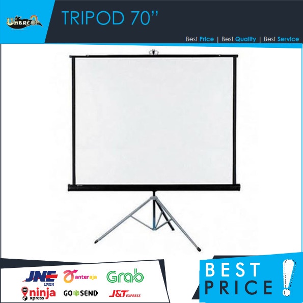 Layar Tripod 70&quot; Projector