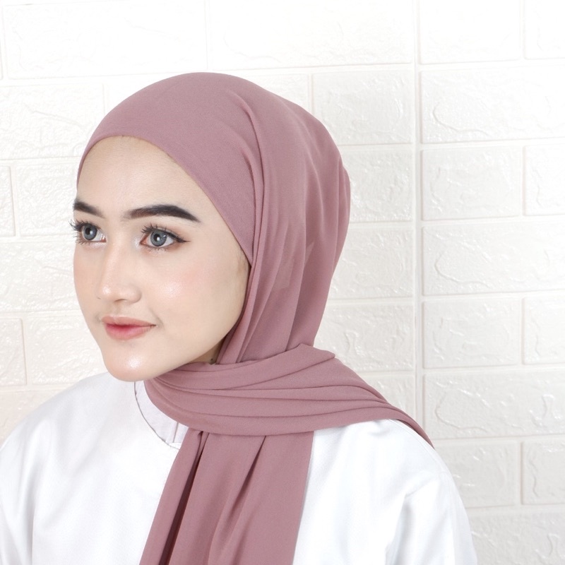 HIJAB JILBAB KERUDUNG PASHMINA INNER INSTAN