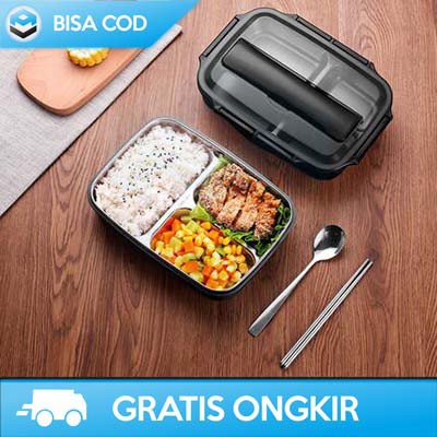 KOTAK MAKAN BENTO LUNCH BOX TAFFHOME OU1000 ORIGINAL TEMPAT MAKAN ANAK