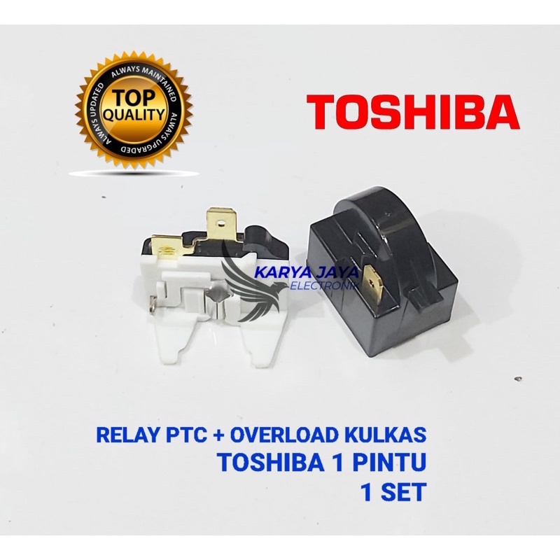 Relay Ptc Overload Kulkas Toshiba 1 pintu