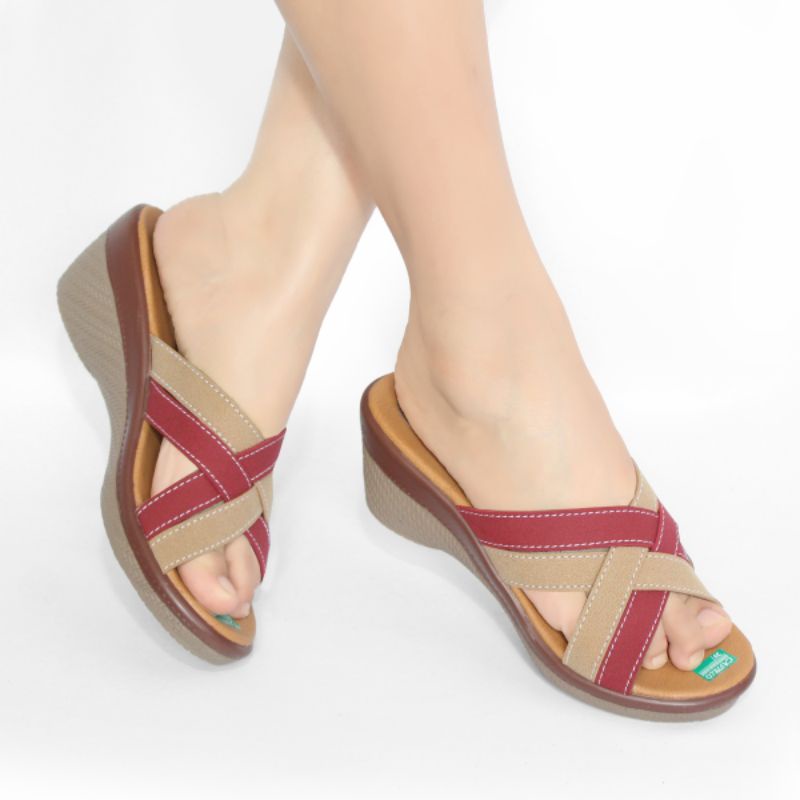 Sendal Wedges Wanita Sandal Selop Wanita Sendal Tali Silang Wanita Sendal Wanita Murah CS06