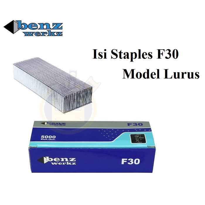 Benz F30 F 30 Isi Mesin Paku Tembak Lurus Air Nailer Gun / Isi Steples Tembak F30 Isi Staple Stapler