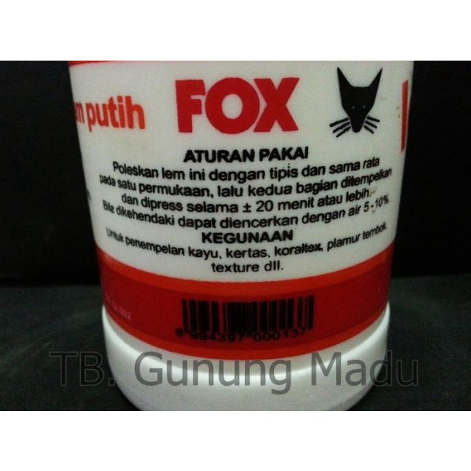 

Lem Fox Putih / Lem Putih / Lem Kayu 500 Gram